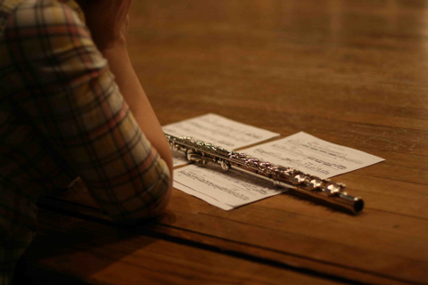 flute concerto rehearsal
